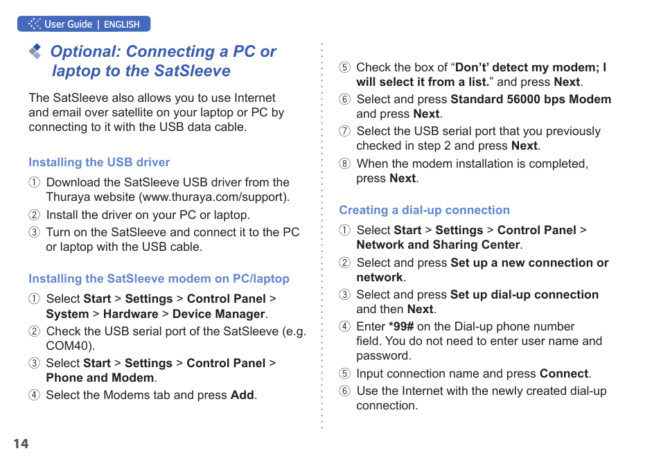 Thuraya SatSleeve for iPhone User Manual | Page 14 / 18