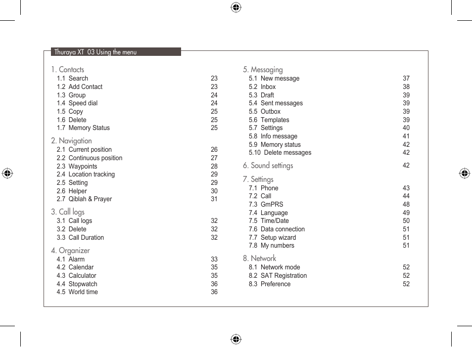 Thuraya XT User Manual | Page 3 / 73