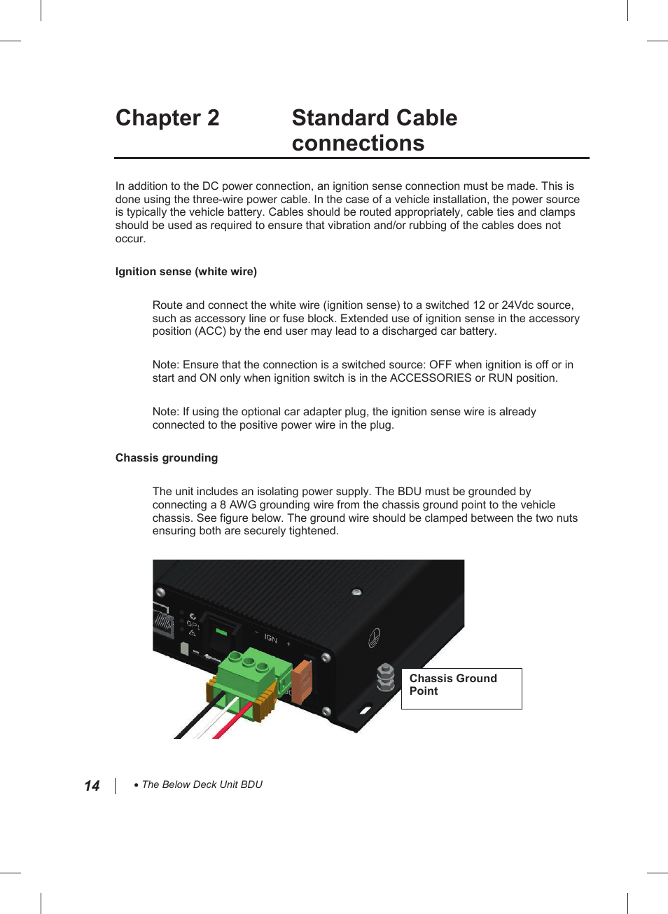 Chapter 2 standard cable connections | Thuraya IP Voyager User Manual | Page 14 / 24