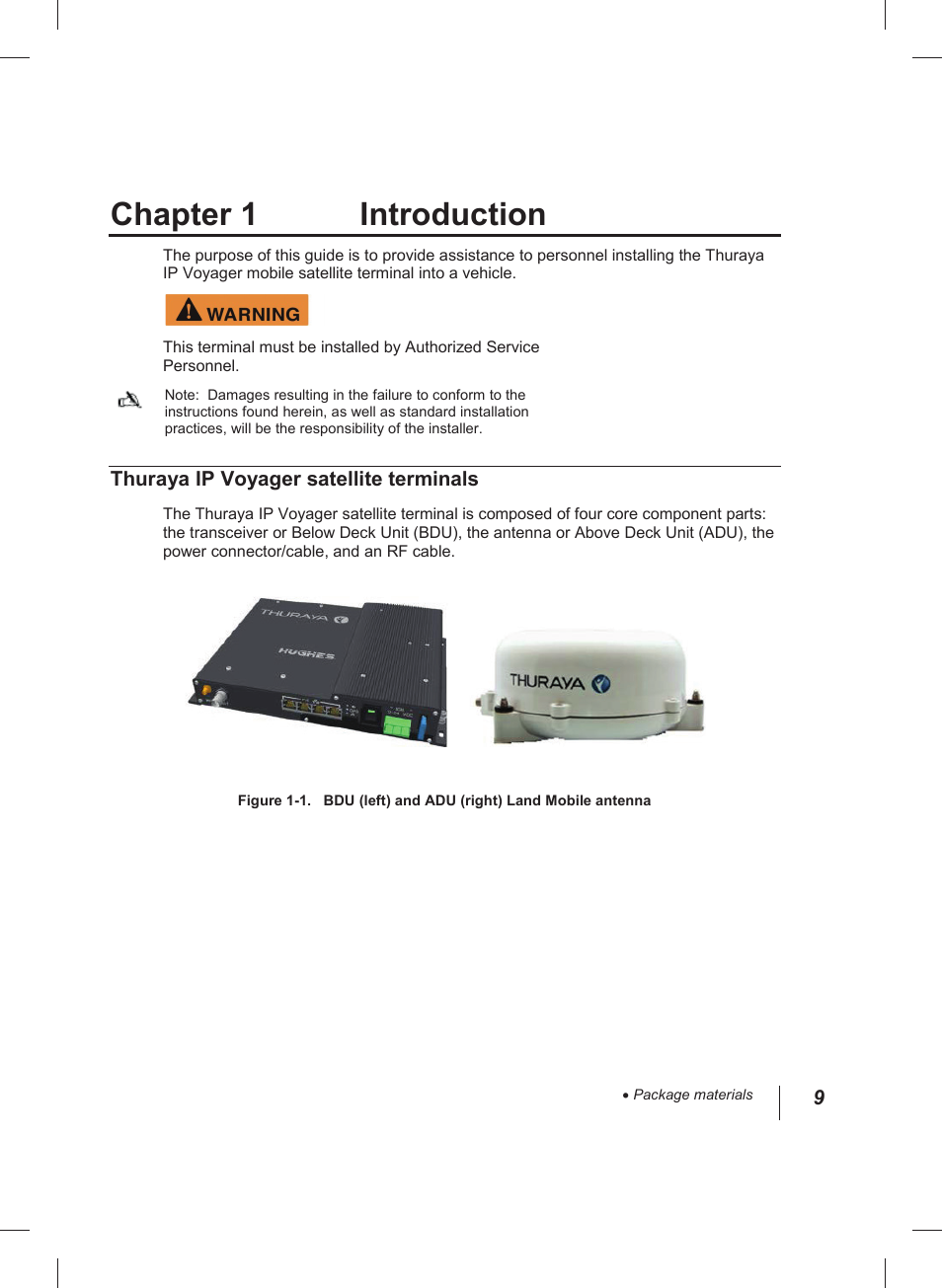 Chapter 1 introduction | Thuraya IP Voyager User Manual | Page 9 / 24