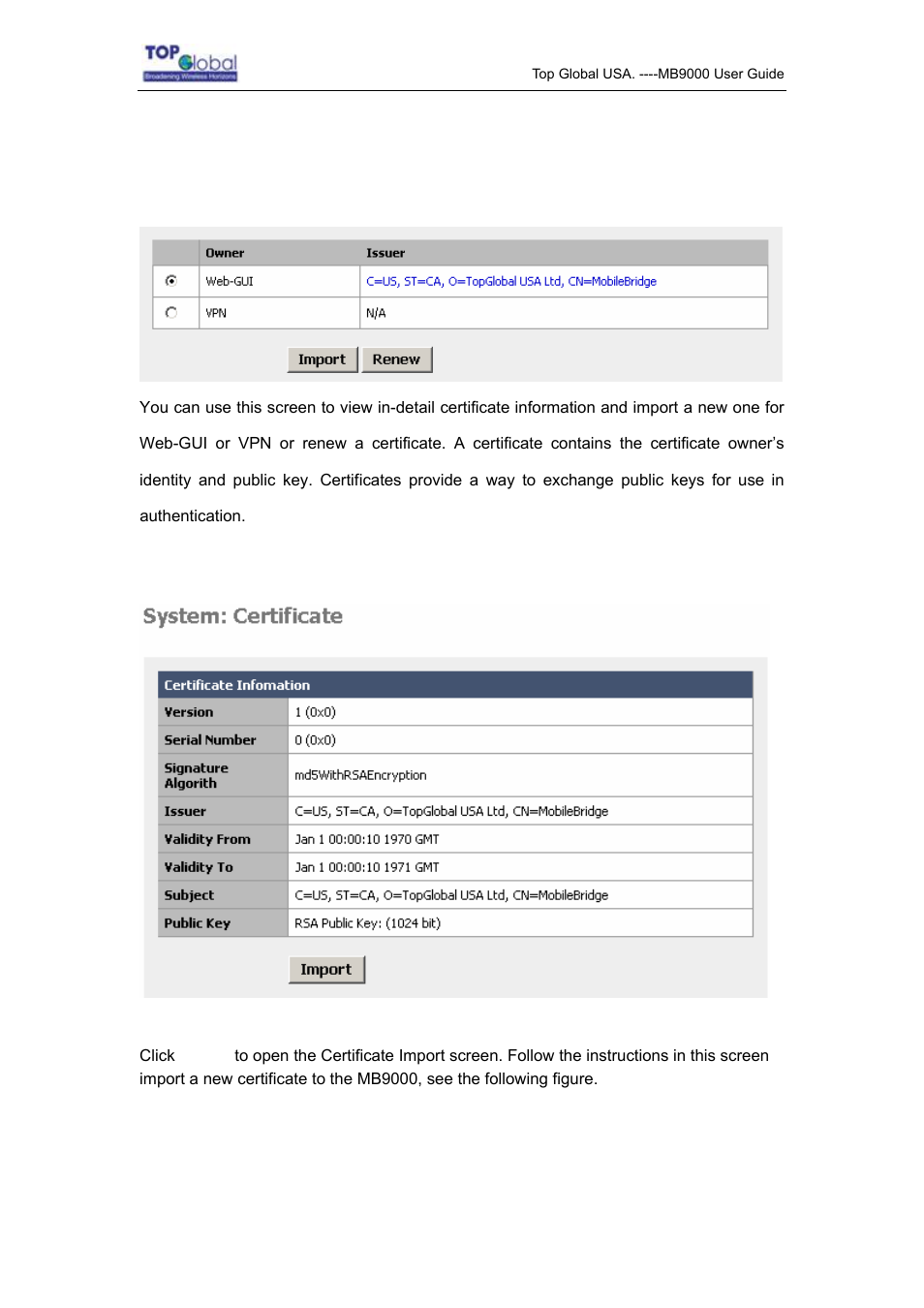 4 certificate | Top Global MB9000 User Manual | Page 52 / 66