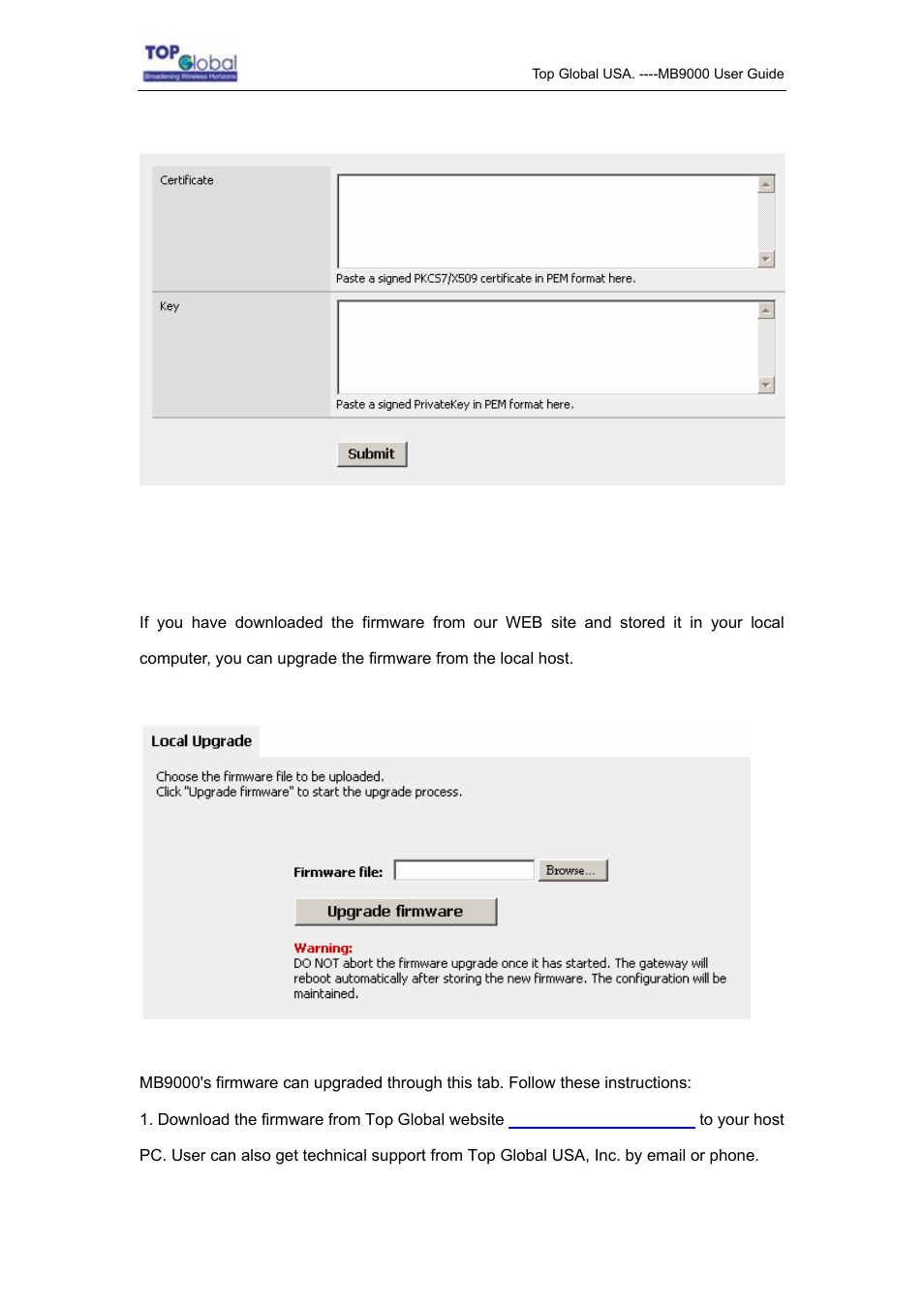 5 firmware | Top Global MB9000 User Manual | Page 53 / 66