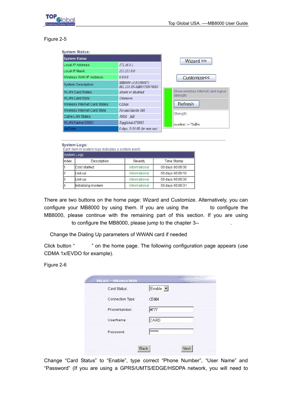 Top Global MB8000 User Manual | Page 12 / 59