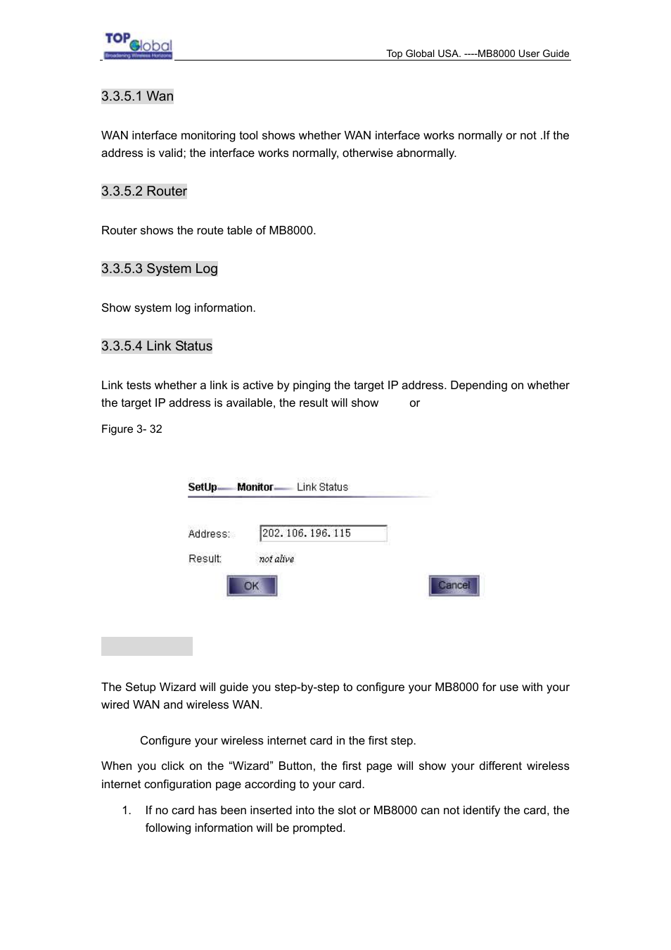 6 wizard | Top Global MB8000 User Manual | Page 42 / 59