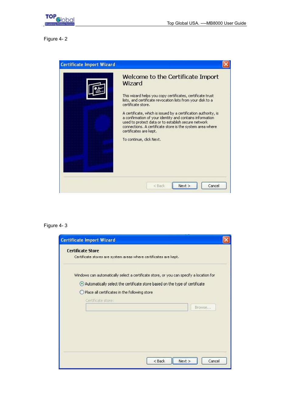 Top Global MB8000 User Manual | Page 49 / 59