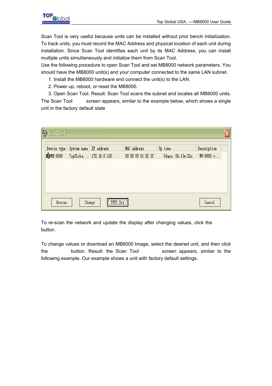 Top Global MB8000 User Manual | Page 55 / 59