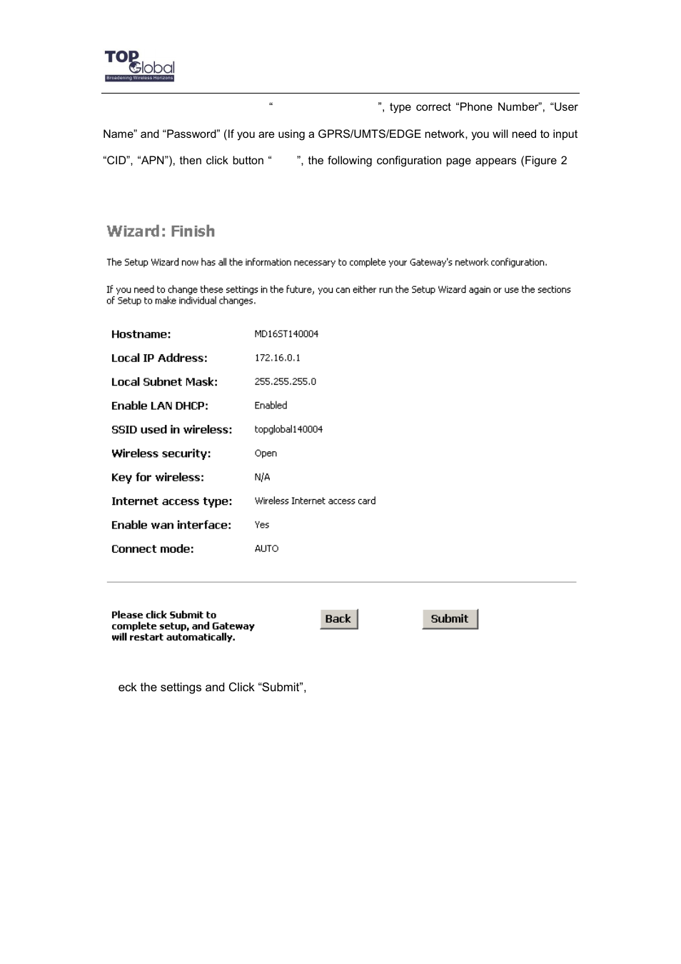 Top Global MB6800 User Manual | Page 12 / 80