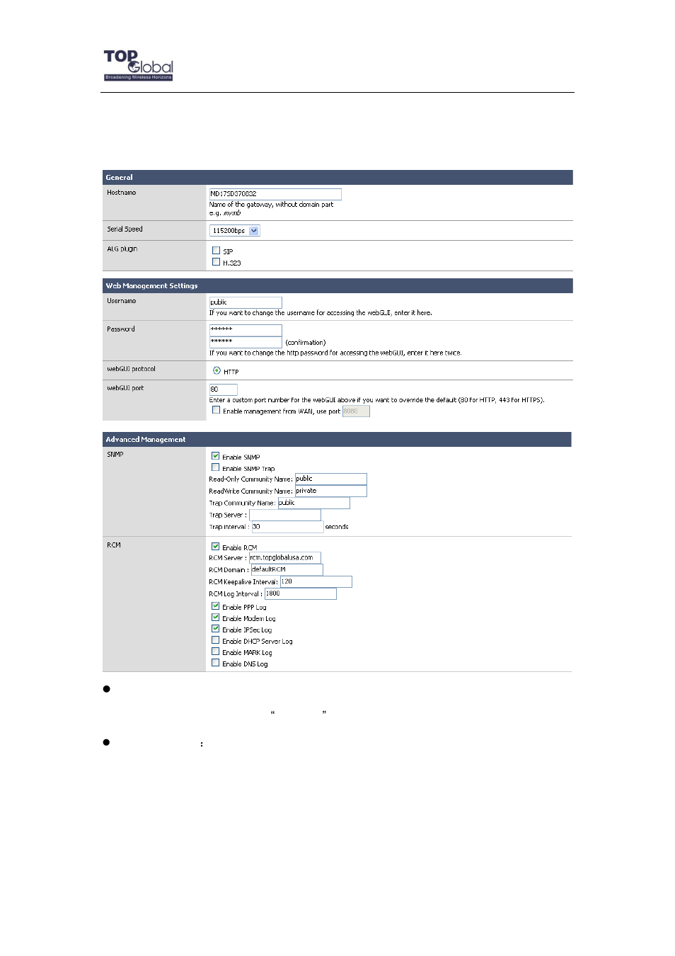 1 administration | Top Global MB6800 User Manual | Page 18 / 80