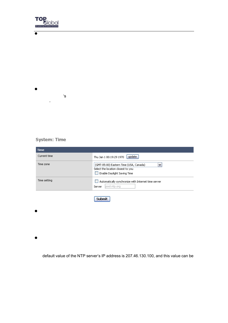 2 time | Top Global MB6800 User Manual | Page 20 / 80