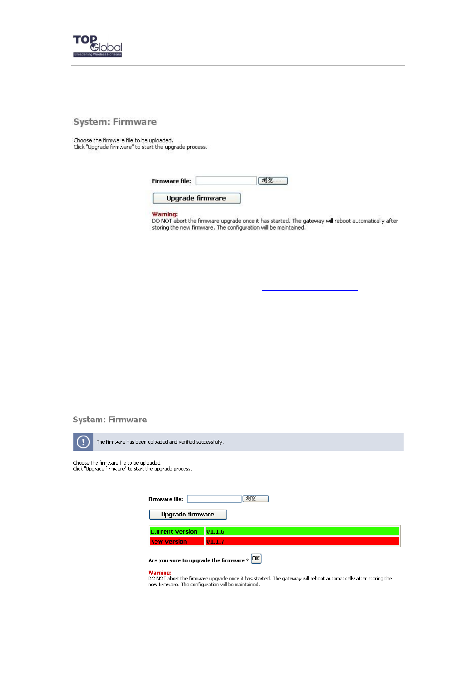 3 firmware | Top Global MB6800 User Manual | Page 21 / 80