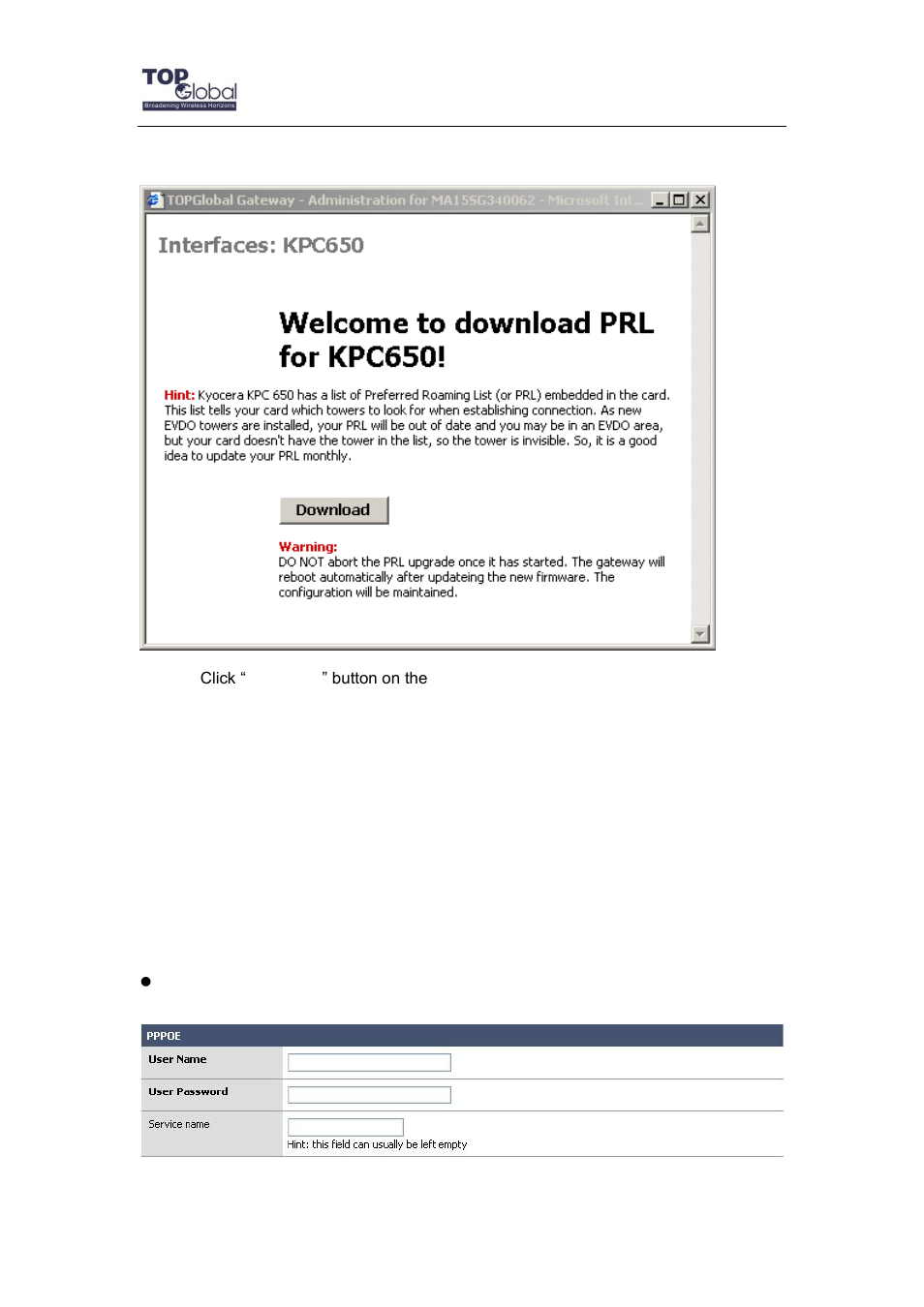 2 wan#1: the wired internet connection | Top Global MB6800 User Manual | Page 34 / 80