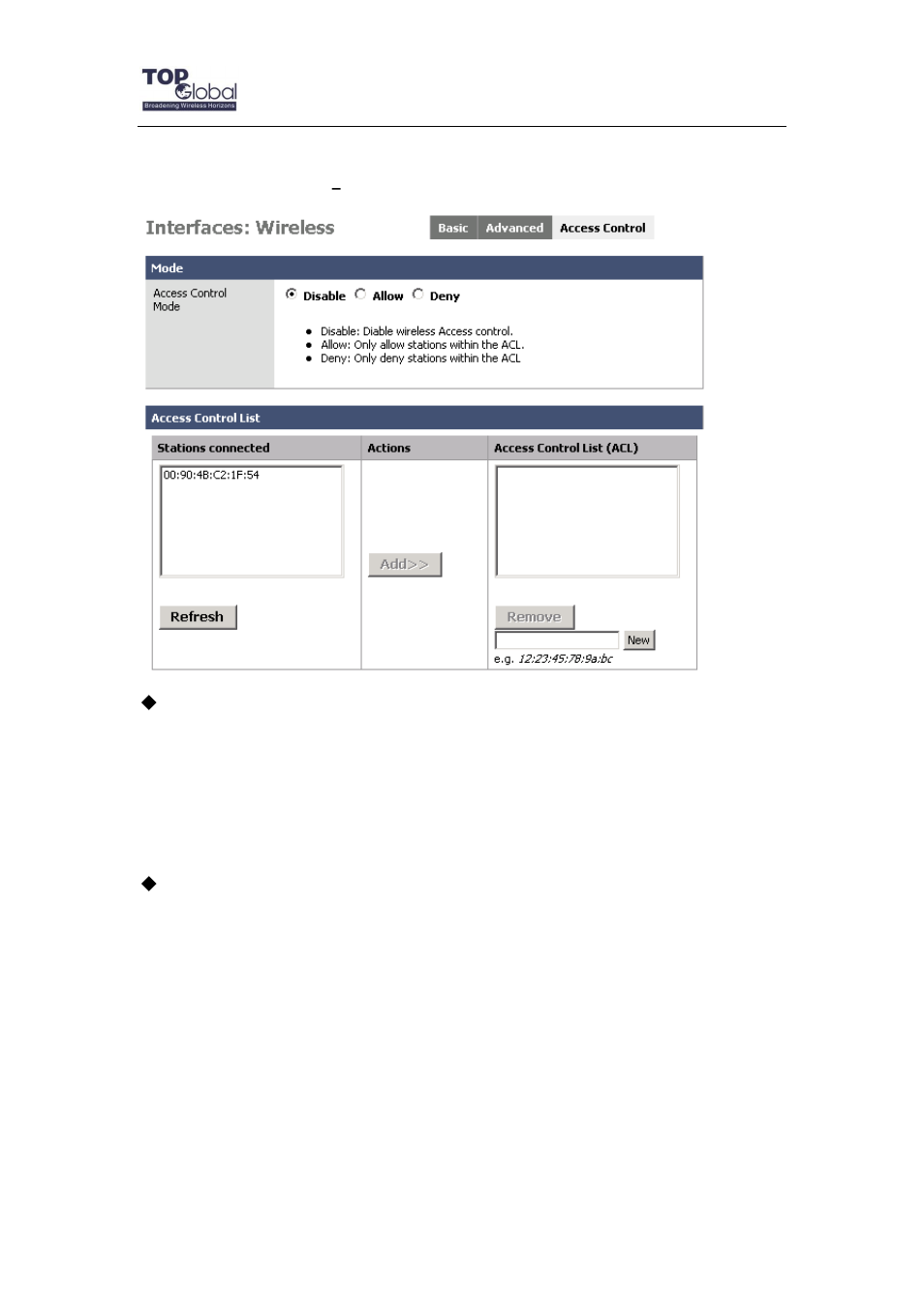 3 access control | Top Global MB6800 User Manual | Page 41 / 80