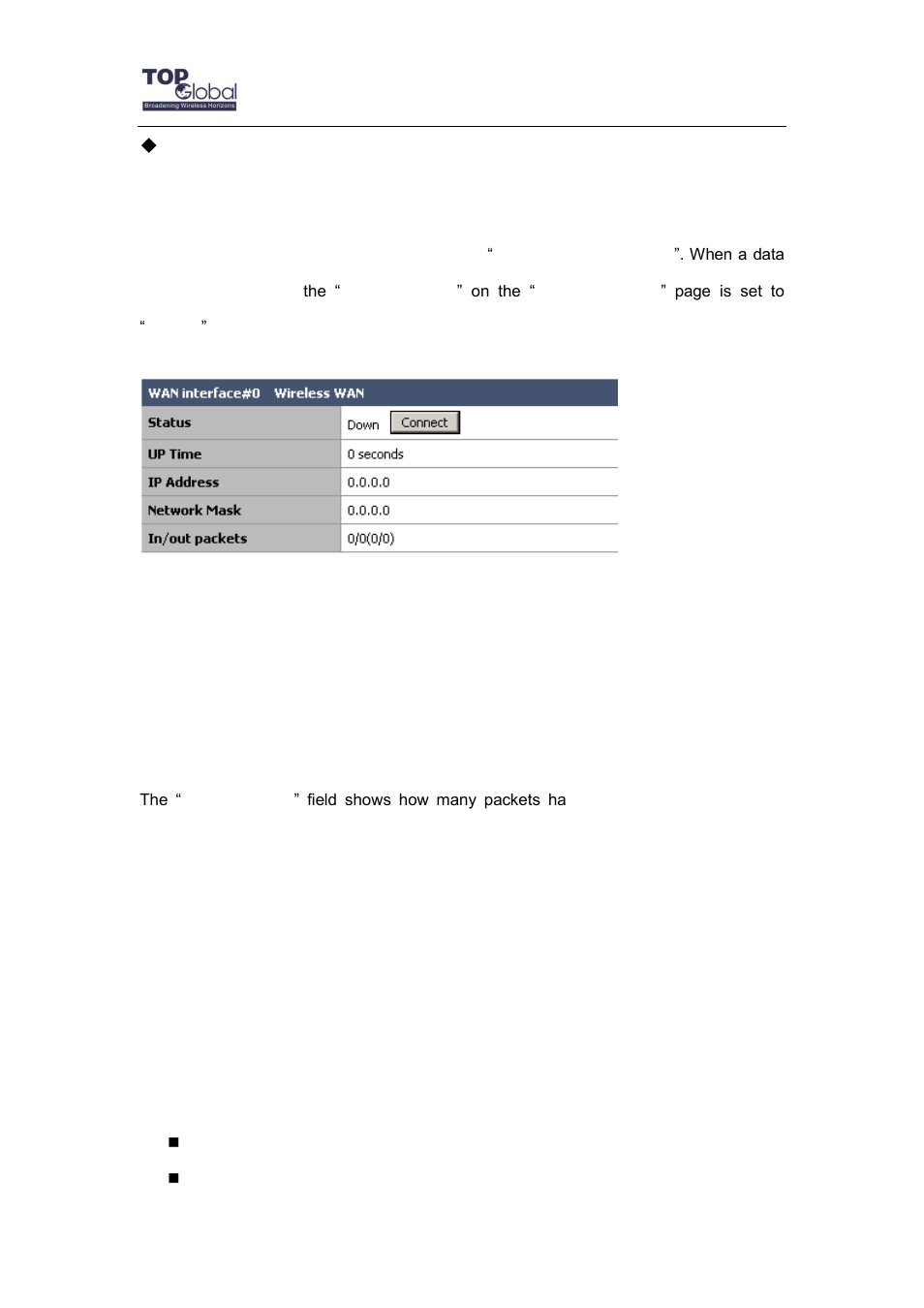 Diagnostics, 8 diagnostics | Top Global MB6800 User Manual | Page 66 / 80