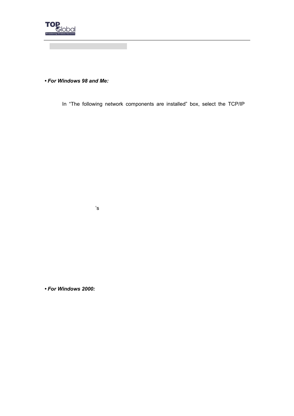 Top Global MB6800 User Manual | Page 72 / 80