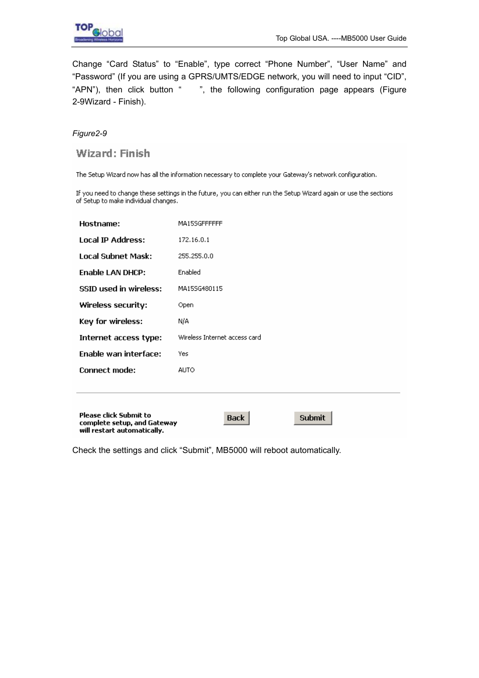 Top Global MB5000K User Manual | Page 14 / 78