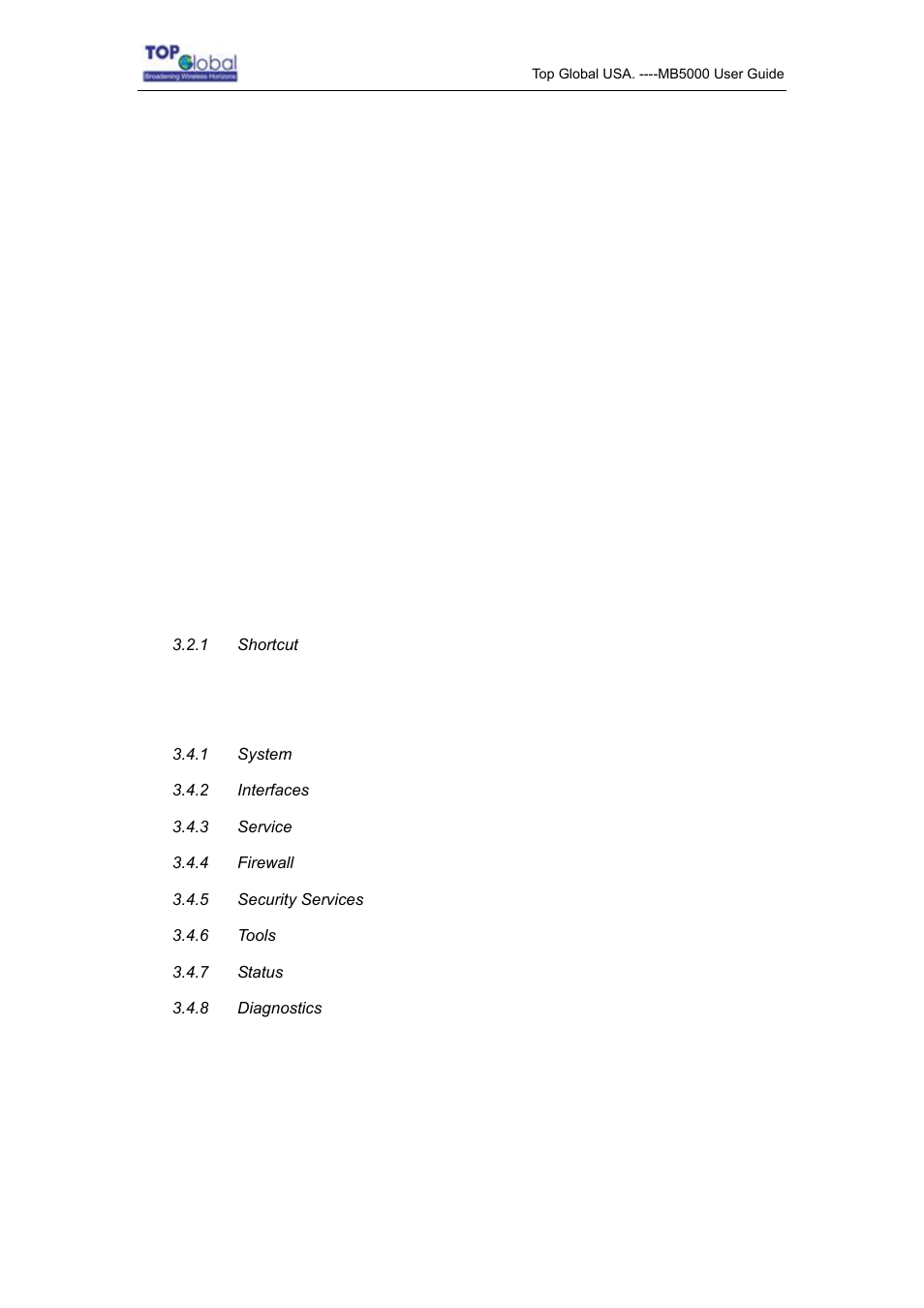 Content | Top Global MB5000K User Manual | Page 3 / 78