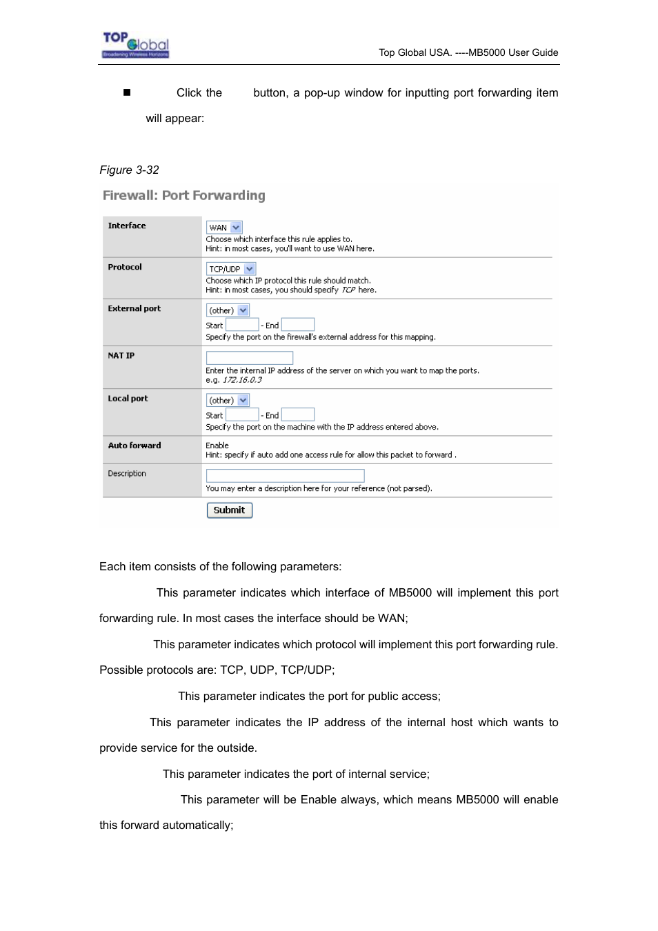 Top Global MB5000K User Manual | Page 50 / 78