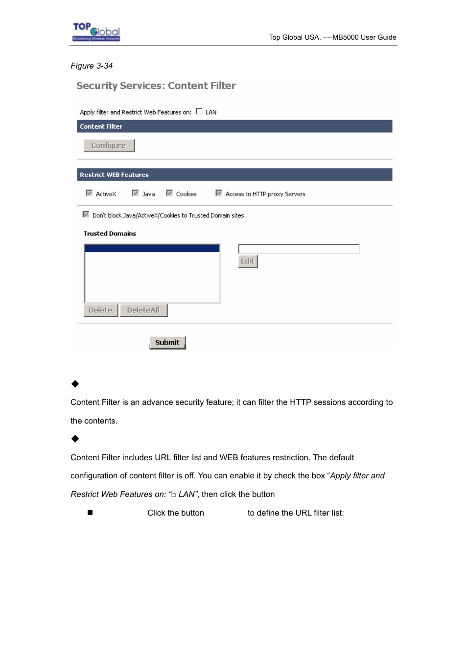 Top Global MB5000K User Manual | Page 52 / 78