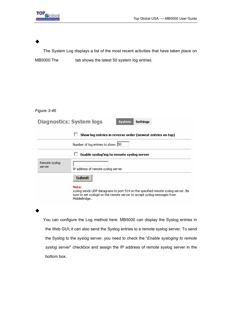 2 settings | Top Global MB5000K User Manual | Page 63 / 78