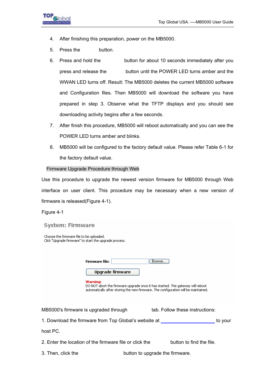 Top Global MB5000K User Manual | Page 67 / 78
