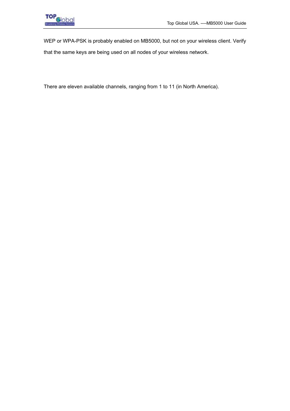 Top Global MB5000K User Manual | Page 75 / 78