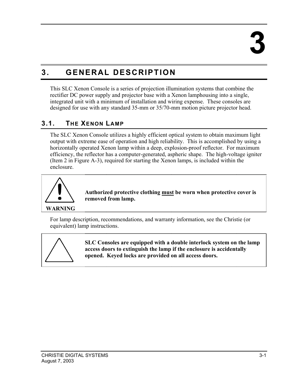 Christie Digital Systems XENON CONSOLE User Manual | Page 13 / 63
