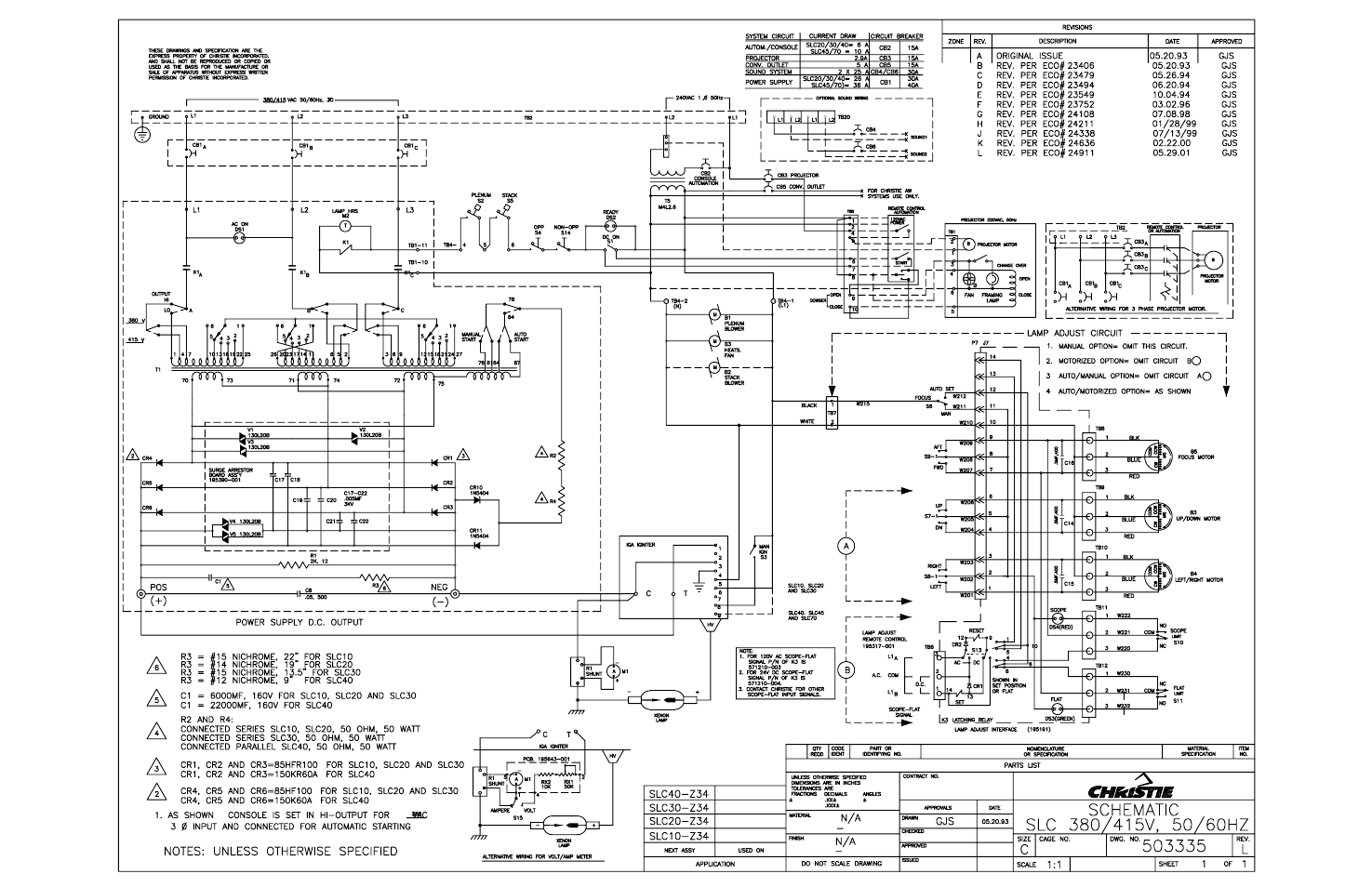 Christie Digital Systems XENON CONSOLE User Manual | Page 61 / 63