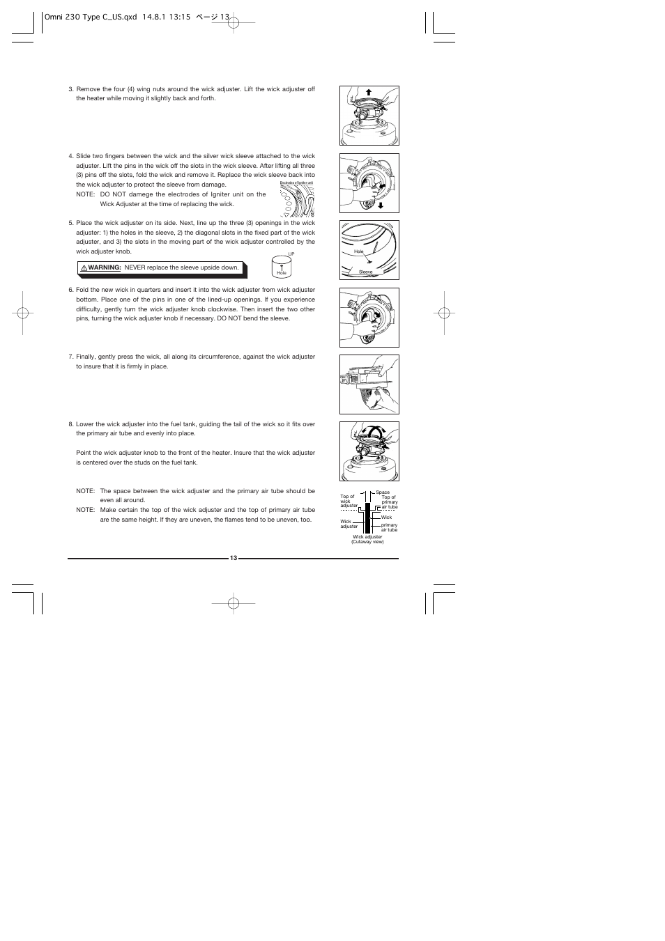 Toyotomi Omni 230 User Manual | Page 14 / 18