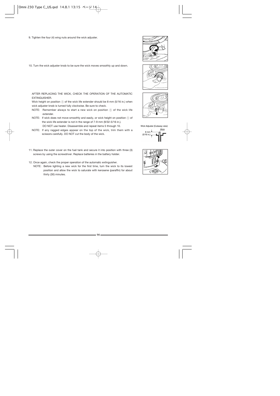 Toyotomi Omni 230 User Manual | Page 15 / 18
