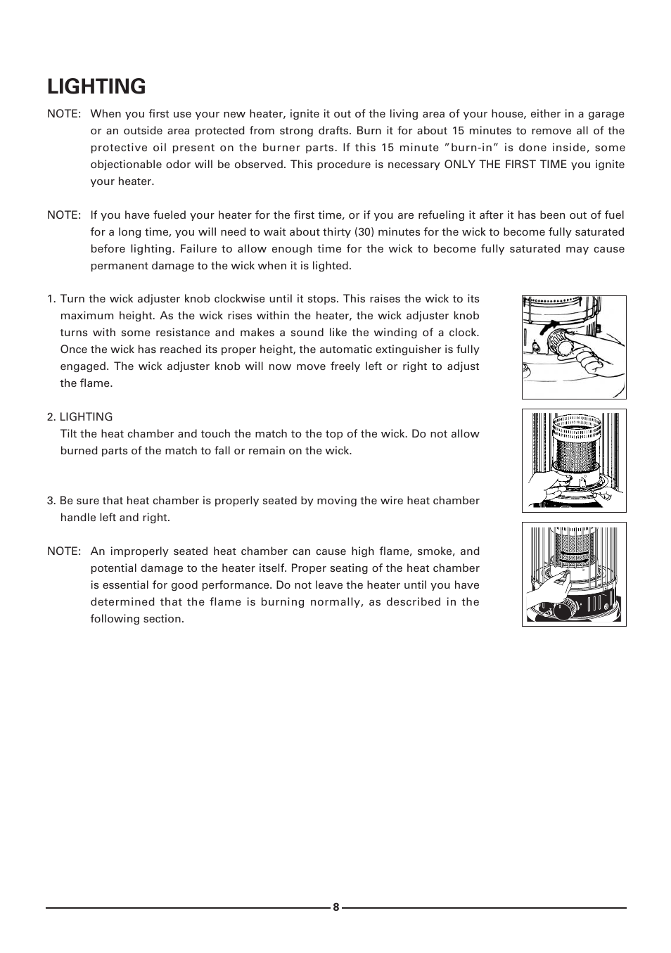 Lighting | Toyotomi KS-27A User Manual | Page 9 / 16