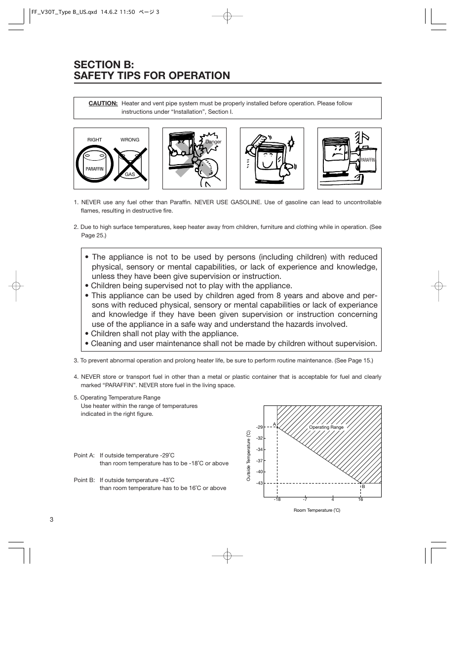 Toyotomi FF-V30T User Manual | Page 4 / 28