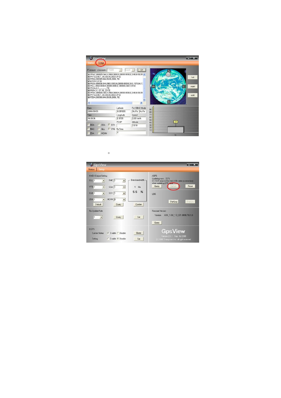 Choice setup, Choice update | Transystem 747 A+ User Manual | Page 19 / 28