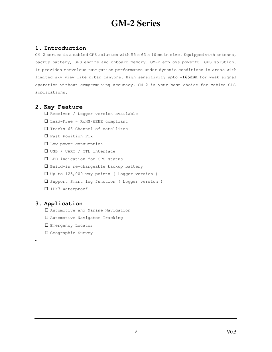 Gm-2 series | Transystem GM-2 User Manual | Page 3 / 9