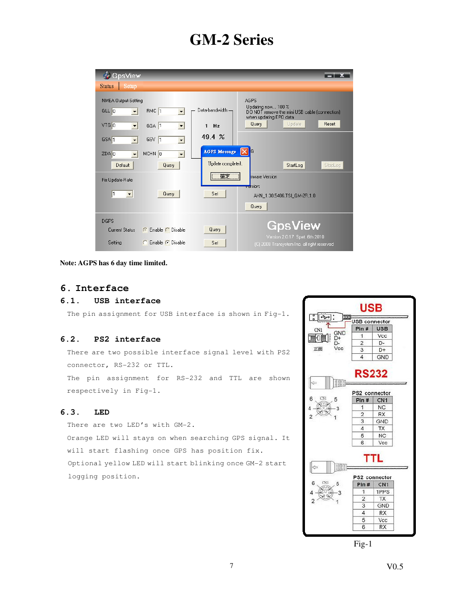 Gm-2 series, Interface | Transystem GM-2 User Manual | Page 7 / 9