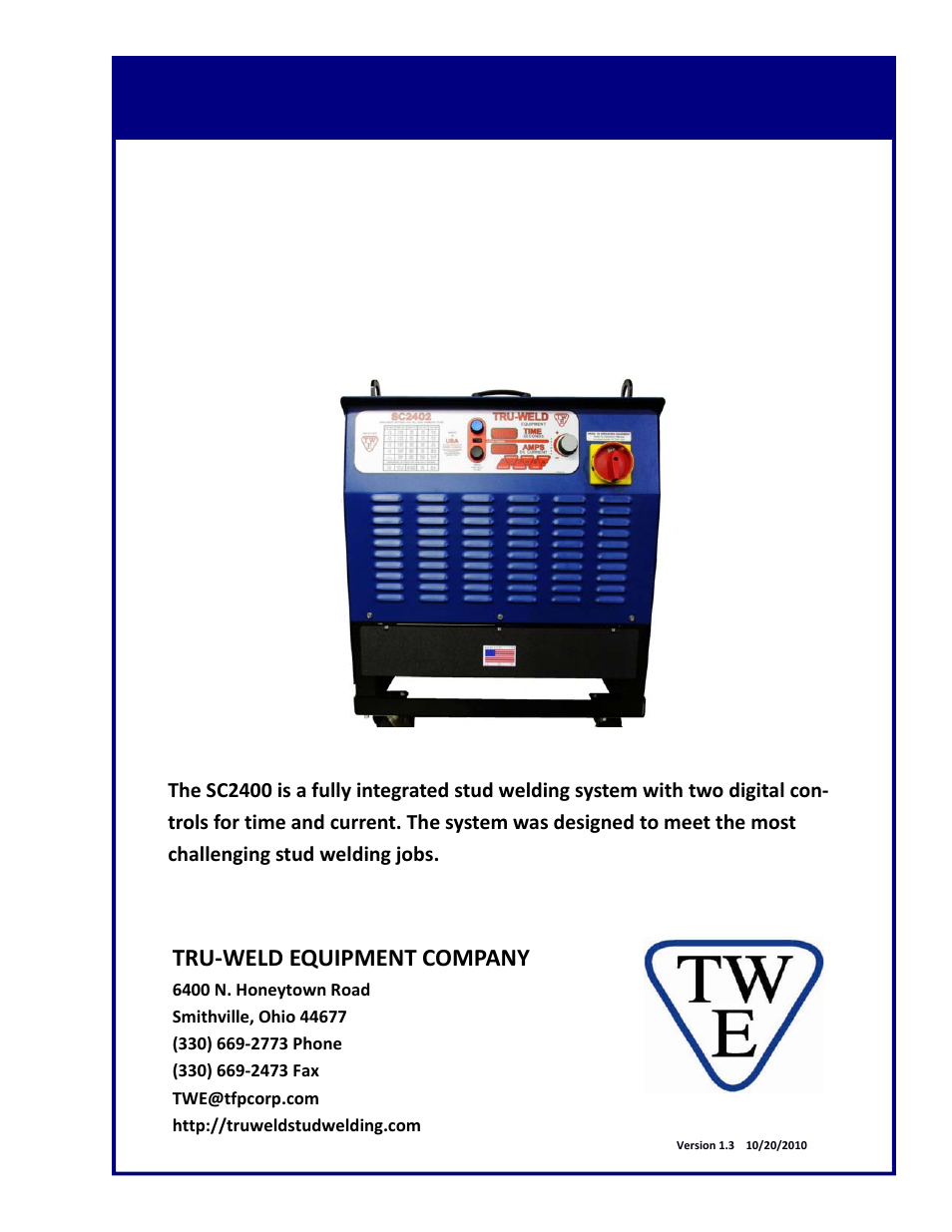 Tru-Weld SC2400 Arc Welder User Manual | 30 pages