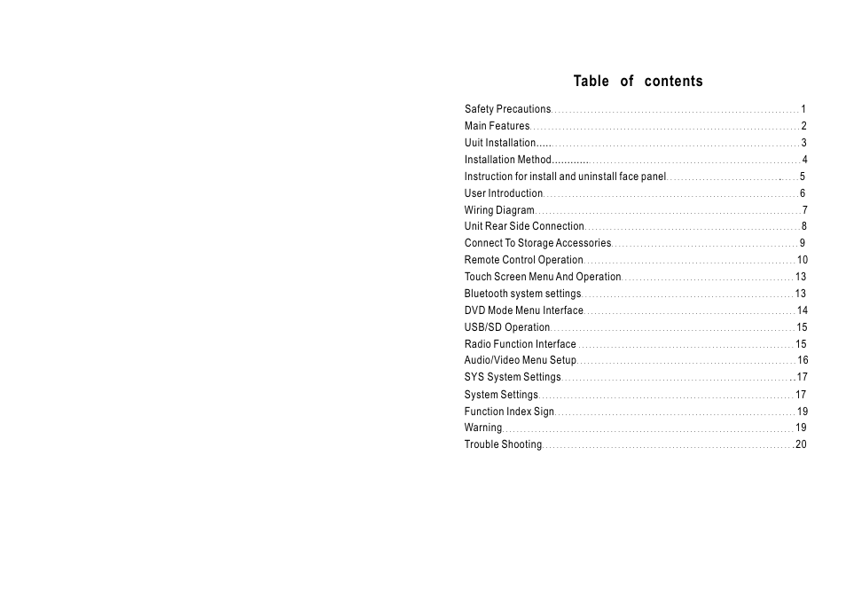 Tview D76TSB User Manual | Page 2 / 12