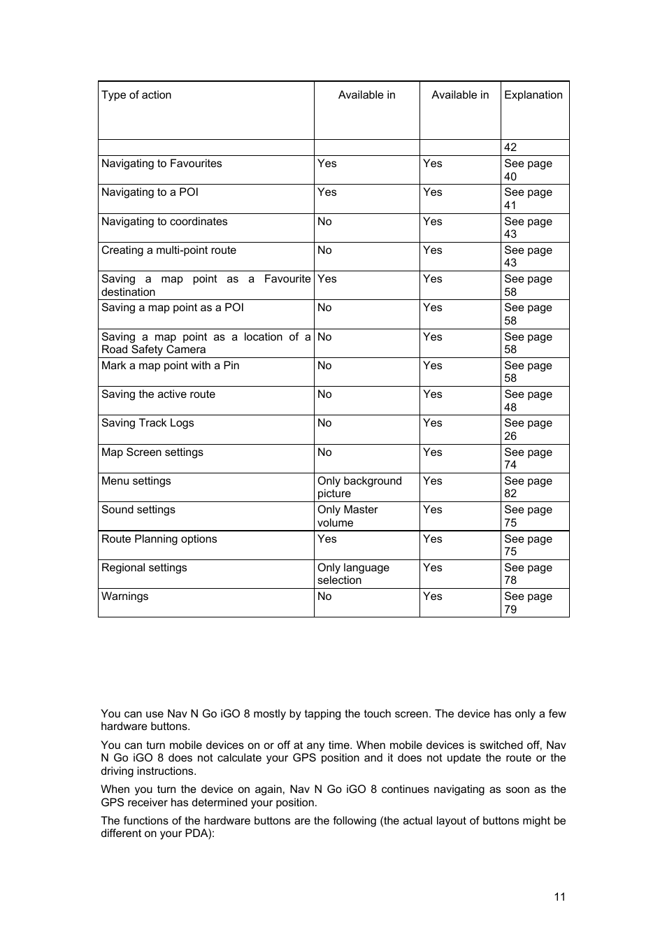 2 hardware buttons | Tview D65TSG User Manual | Page 11 / 88