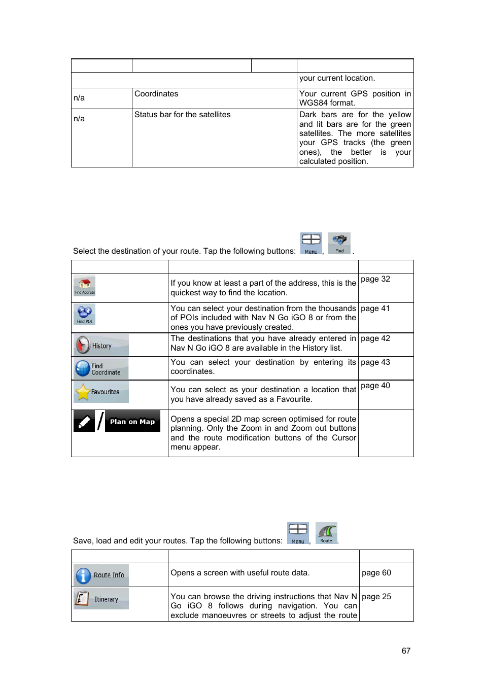 2 find menu, 3 route menu | Tview D65TSG User Manual | Page 67 / 88