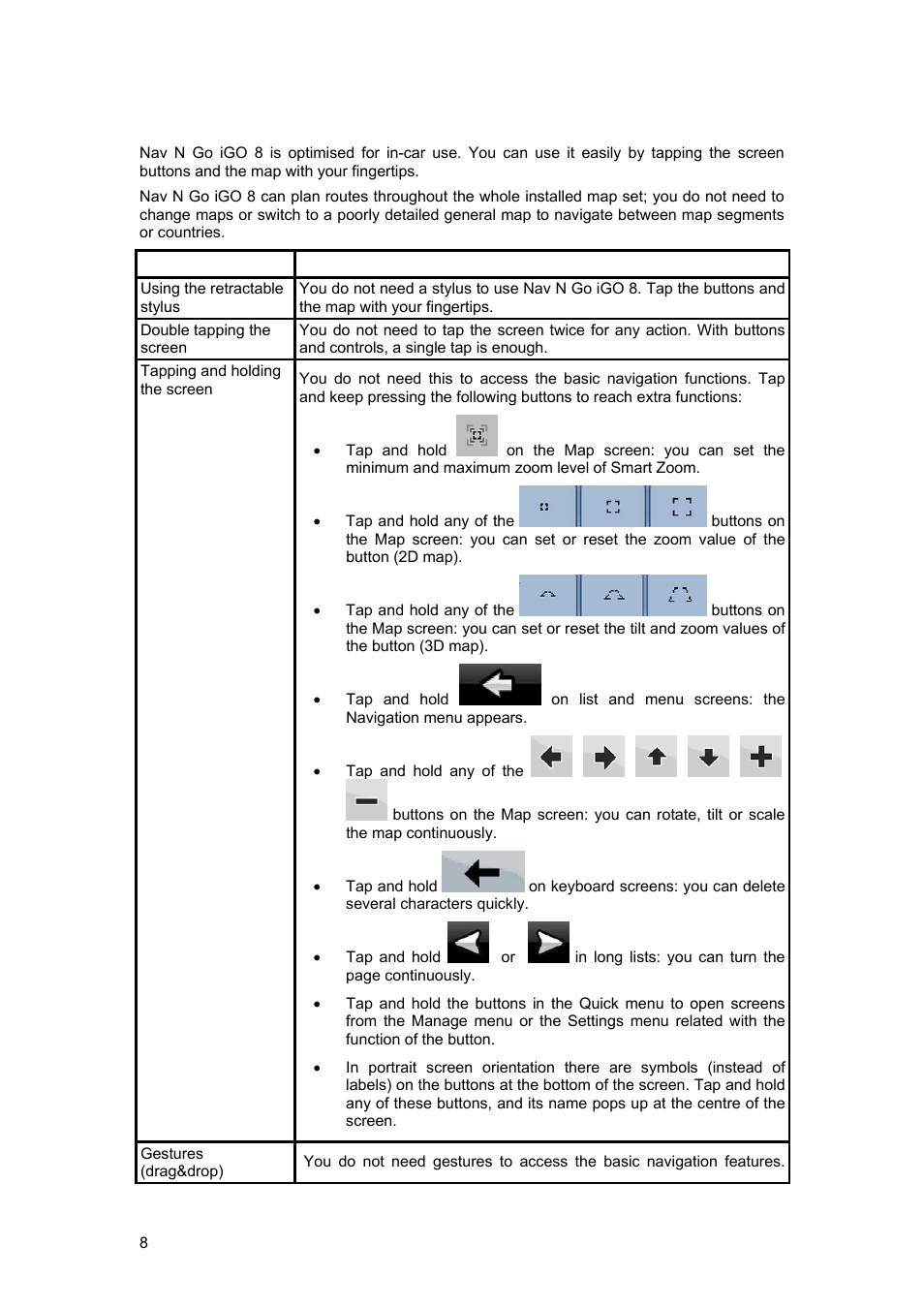 2 getting started with nav n go igo 8 | Tview D65TSG User Manual | Page 8 / 88