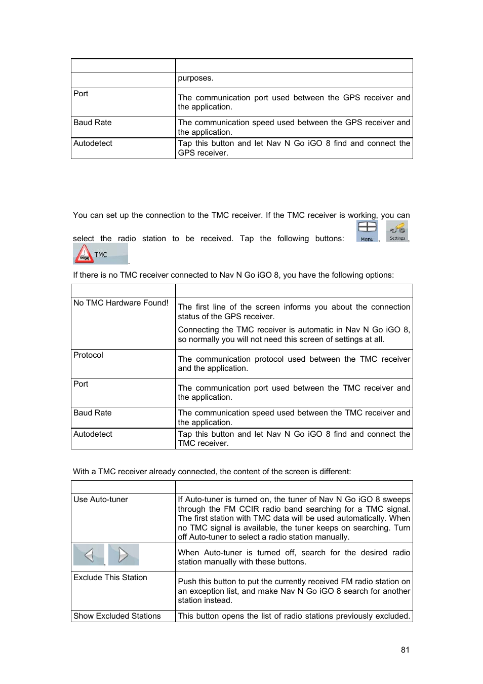 8 tmc settings | Tview D65TSG User Manual | Page 81 / 88