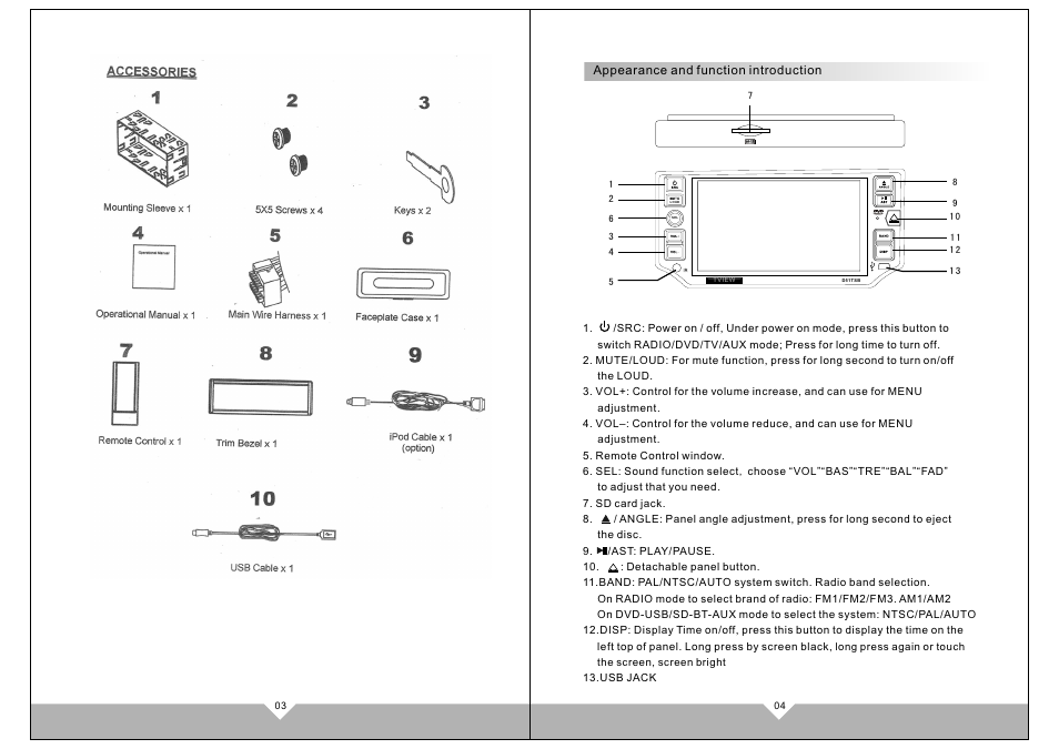 页面 4 | Tview D51TSB User Manual | Page 4 / 18