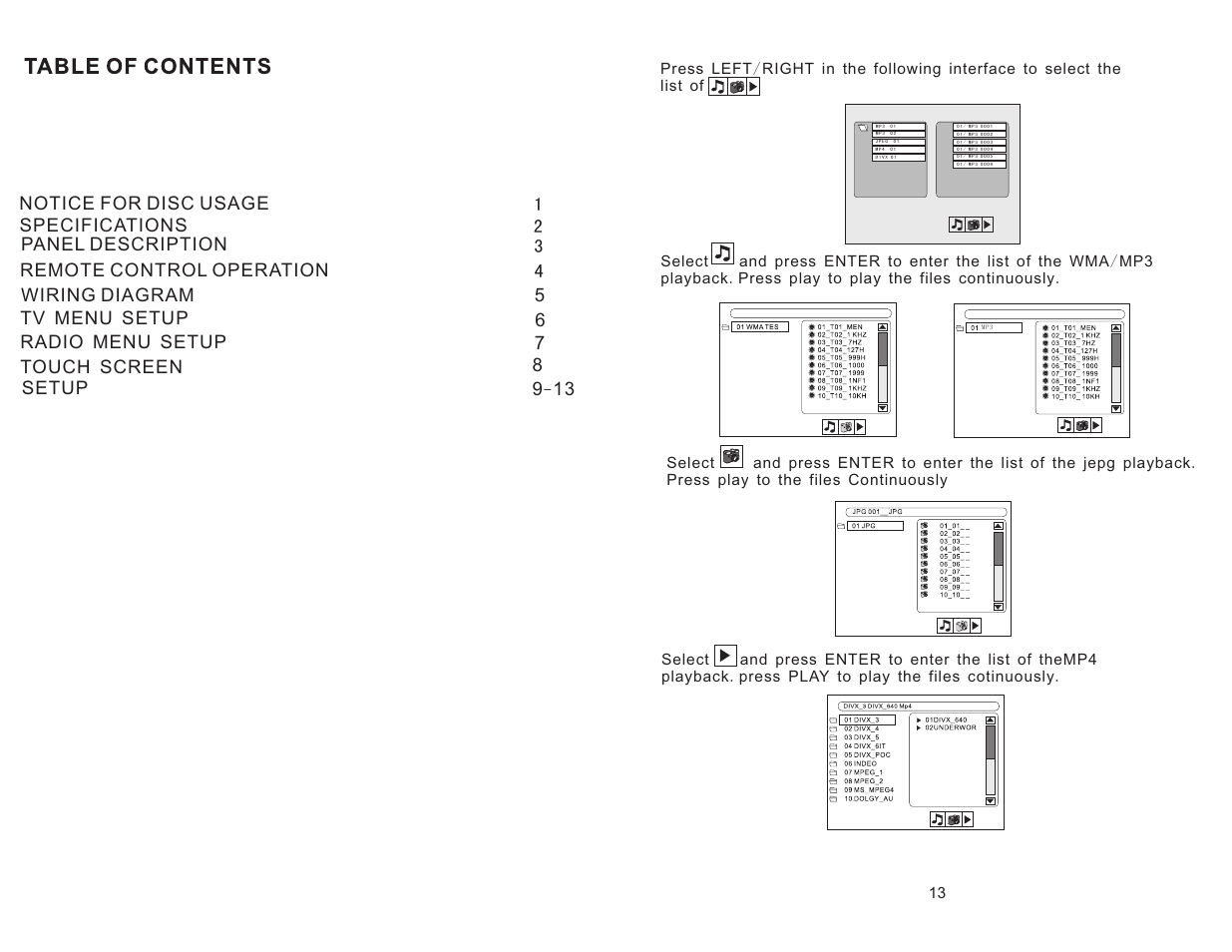 Setup | Tview DVD70TS User Manual | Page 2 / 8