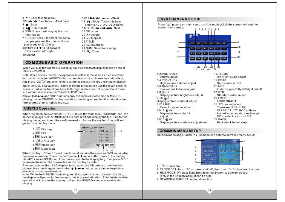 Cd mode basic operation | Tview D760BD User Manual | Page 8 / 11