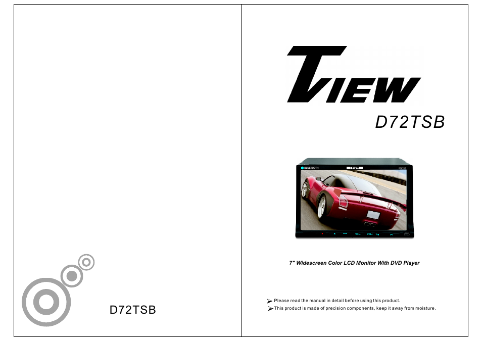 Tview D72TSB User Manual | 13 pages