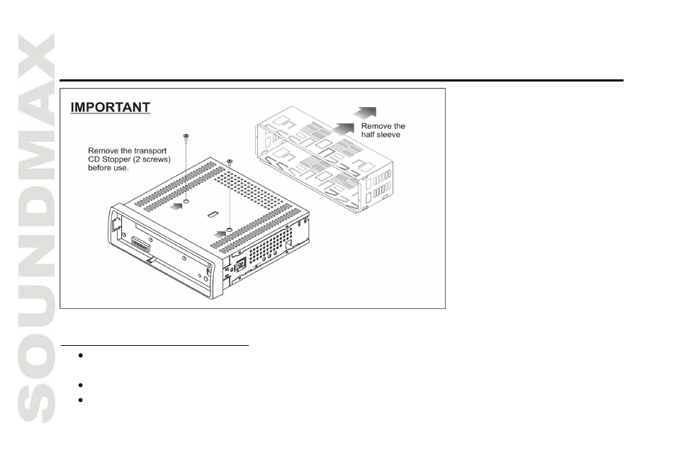 Installation/ connections | SoundMax SM-CDM1050 User Manual | Page 4 / 62