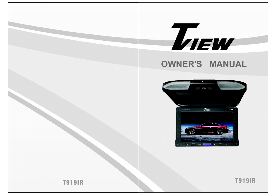 Tview T919IR-BK GR TN User Manual | 4 pages