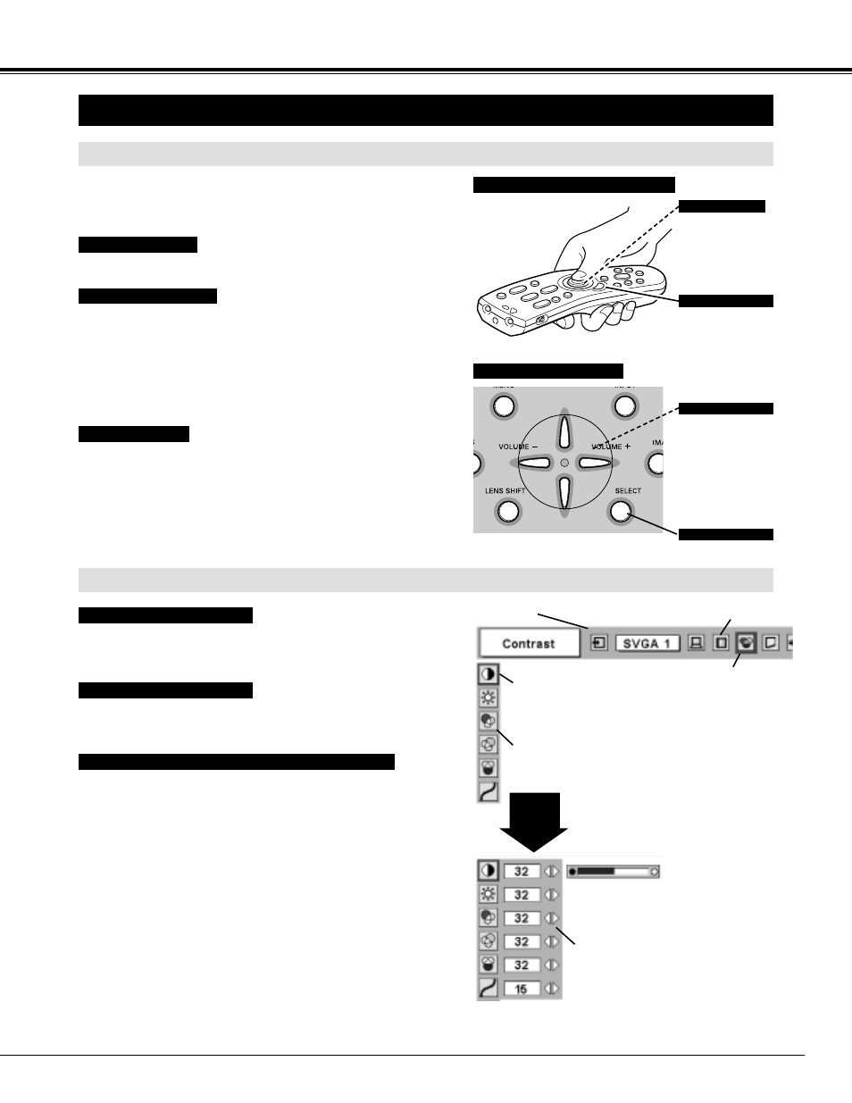 Operating on-screen menu | Christie Digital Systems 38-VIV205-01 User Manual | Page 17 / 44