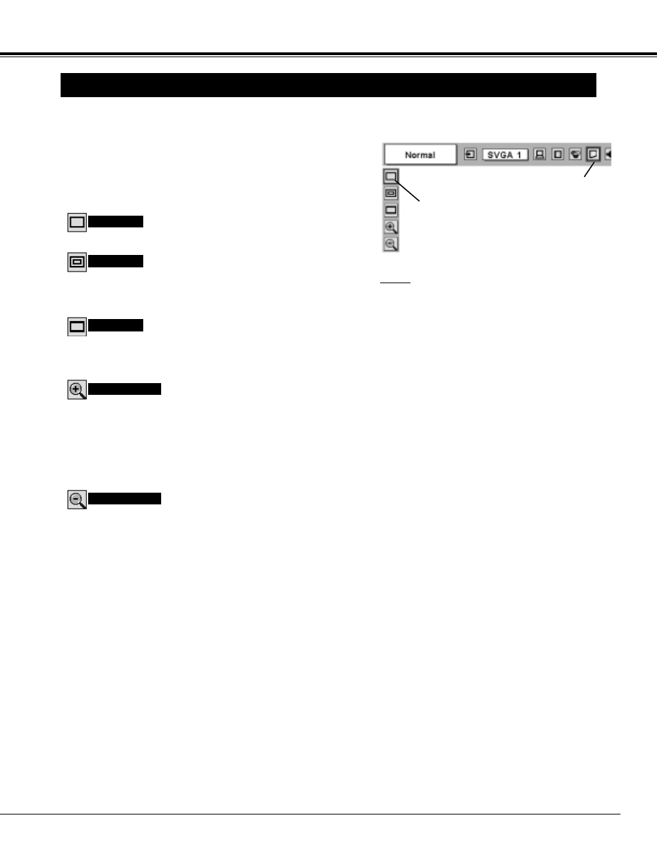 Picture screen adjustment, Computer input | Christie Digital Systems 38-VIV205-01 User Manual | Page 29 / 44