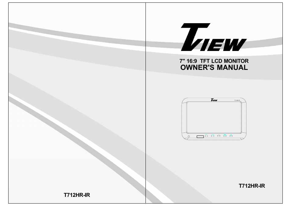 Tview T712HR-IR User Manual | 4 pages