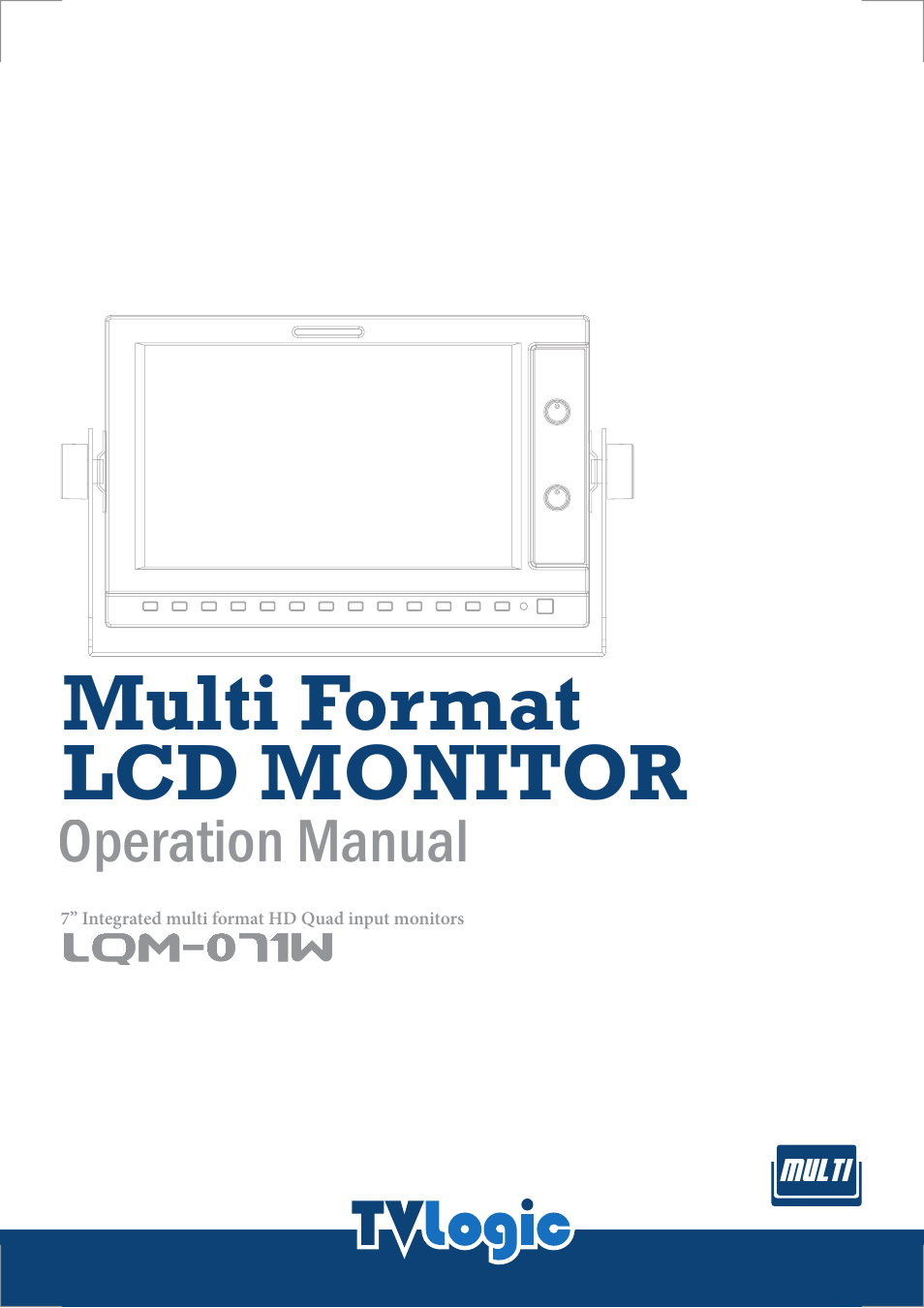 TVLogic LQM-071W User Manual | 24 pages